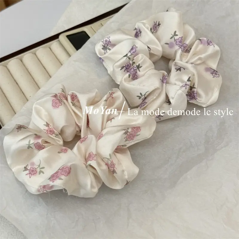 Small Floral Silk Hair Rope for Girls — feature 11