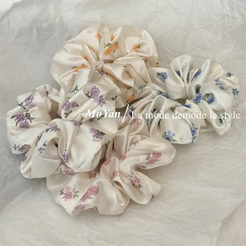 Small Floral Silk Hair Rope for Girls — feature 12