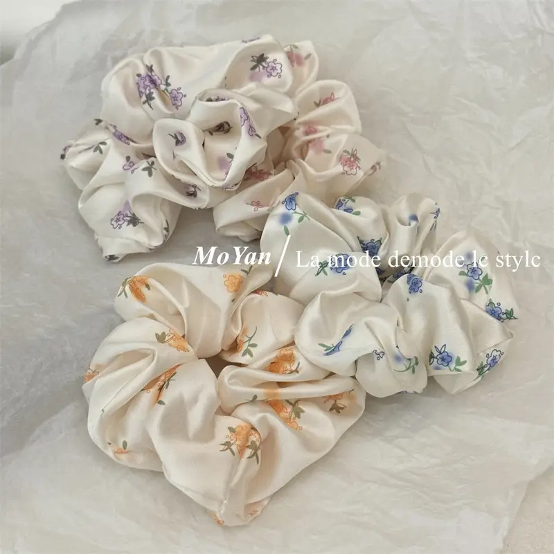 Small Floral Silk Hair Rope for Girls — feature 4