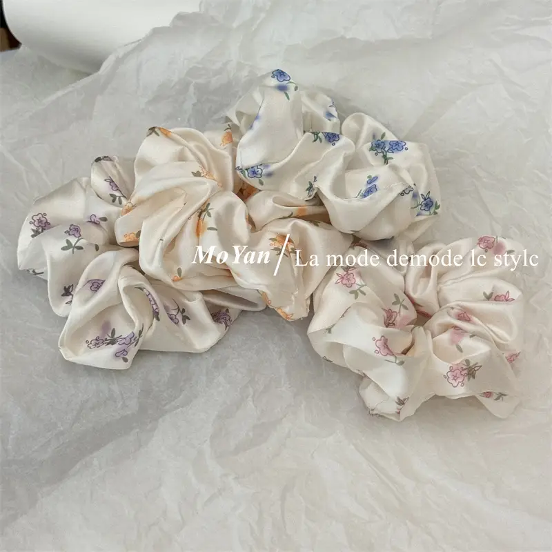 Small Floral Silk Hair Rope for Girls — feature 6