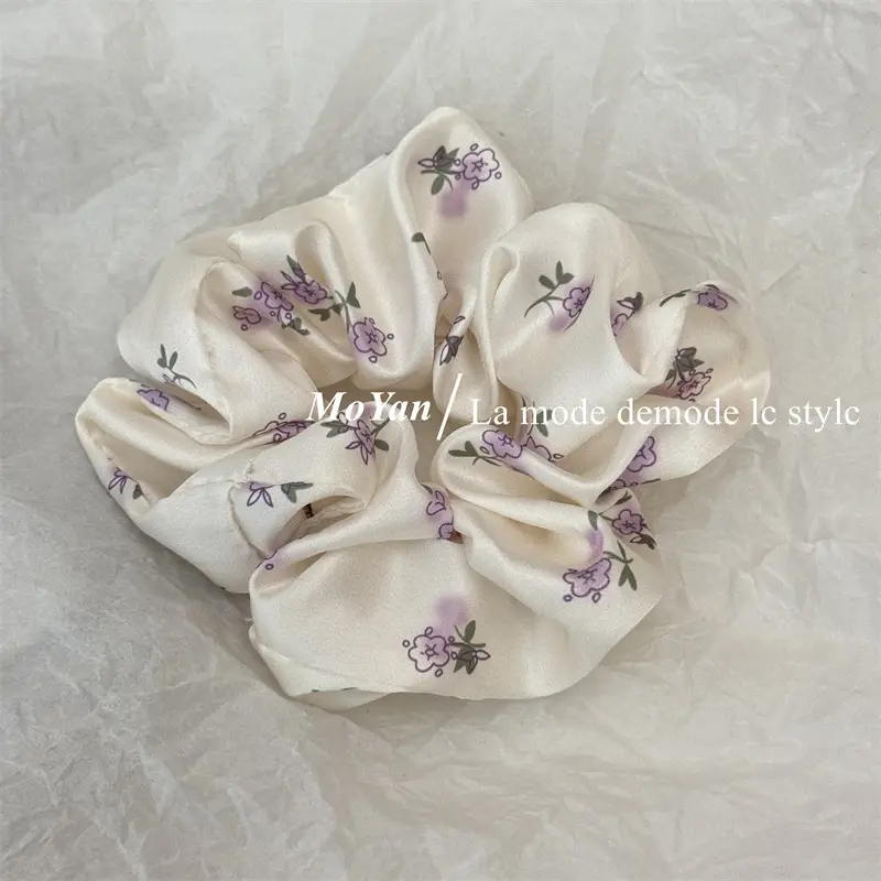 Small Floral Silk Hair Rope for Girls — feature 7