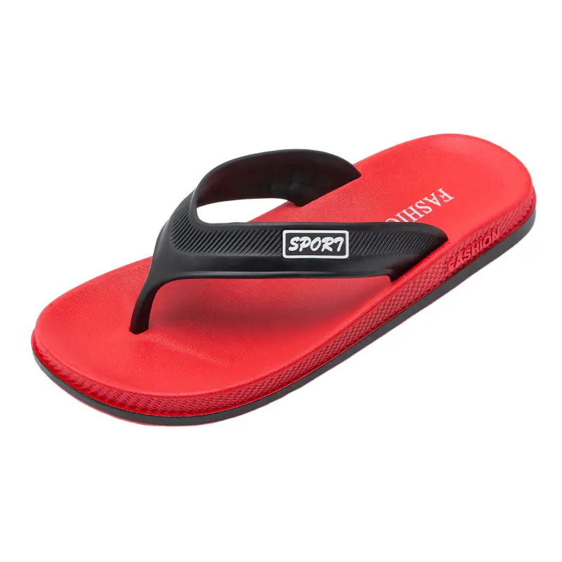 Summer Casual Comfortable Personalized Trend PVC Plastic Sandwich Shoes Daily Outdoor Beach Fashion Flat Flip Flops - Image 8