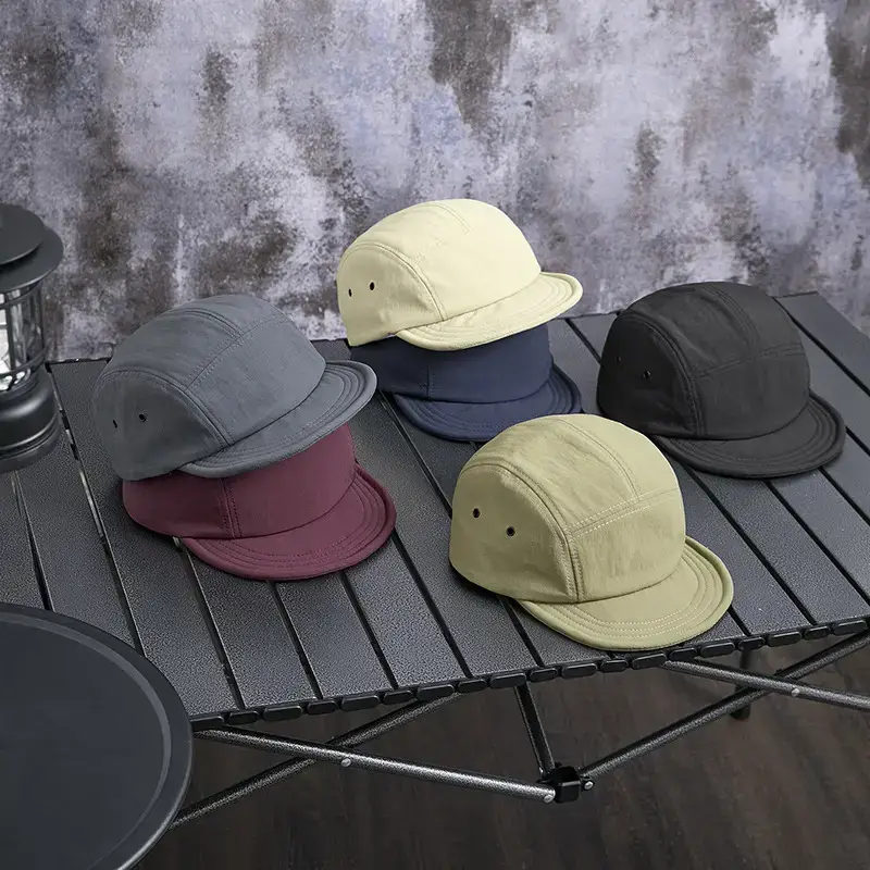 Men Japanese Sun Hat with Roll Edge Blue - Image 10
