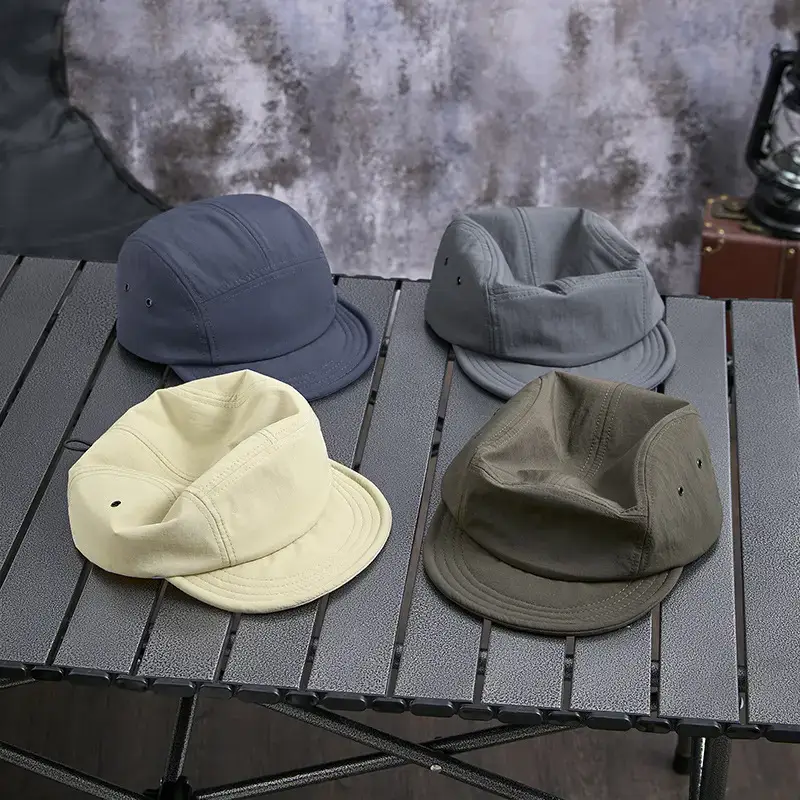 Men Japanese Sun Hat with Roll Edge Blue - Image 12