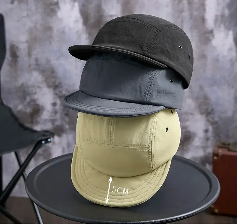 Men Japanese Sun Hat with Roll Edge Blue — feature 15