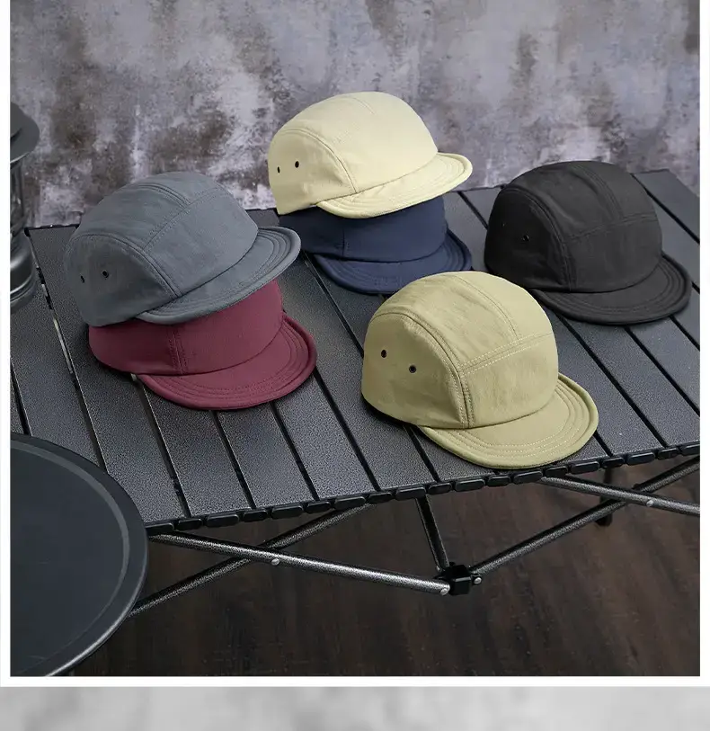 Men Japanese Sun Hat with Roll Edge Blue — feature 21
