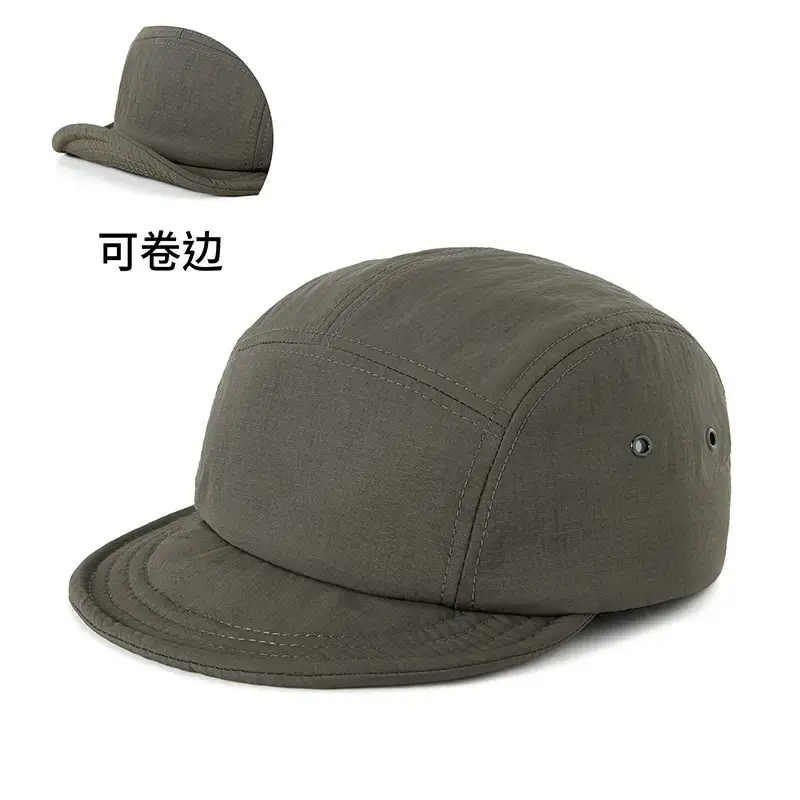 Men Japanese Sun Hat with Roll Edge Blue - Image 3