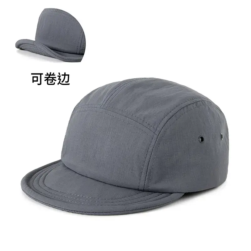 Men Japanese Sun Hat with Roll Edge Blue - Image 4