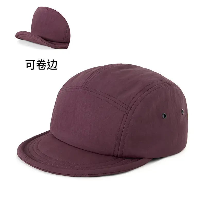 Men Japanese Sun Hat with Roll Edge Blue - Image 7