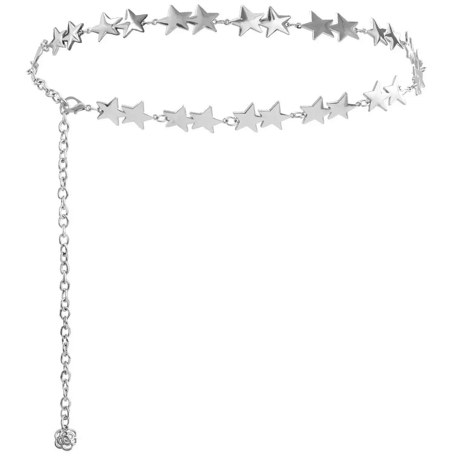 Women's Vintage Trousers with Star Chain Waistband