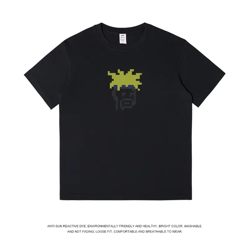 Men's 230g Hip Hop Printed T-Shirt Brown - Image 2