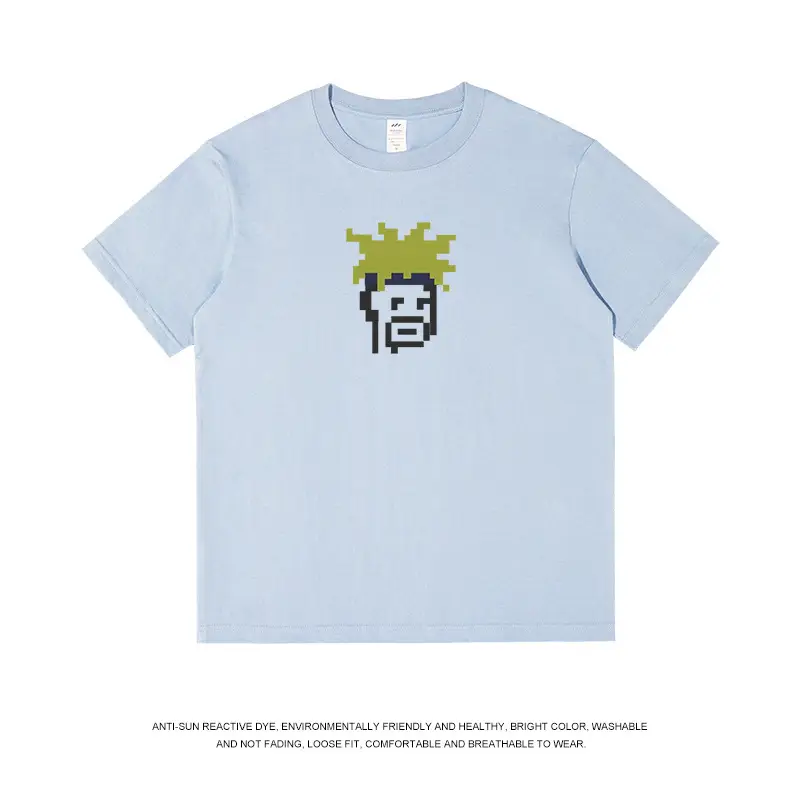 Men's 230g Hip Hop Printed T-Shirt Brown - Image 3