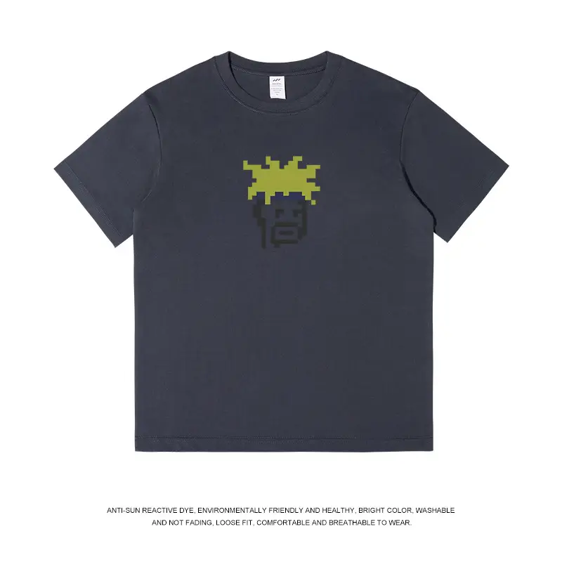 Men's 230g Hip Hop Printed T-Shirt Brown - Image 5