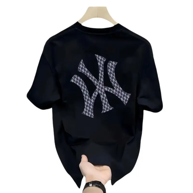 White NY Logo Printed Cotton T-Shirt for Boys Girls - Image 5