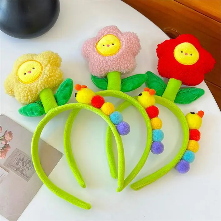 Cute Cartoon Headband with Flower Design - Image 19