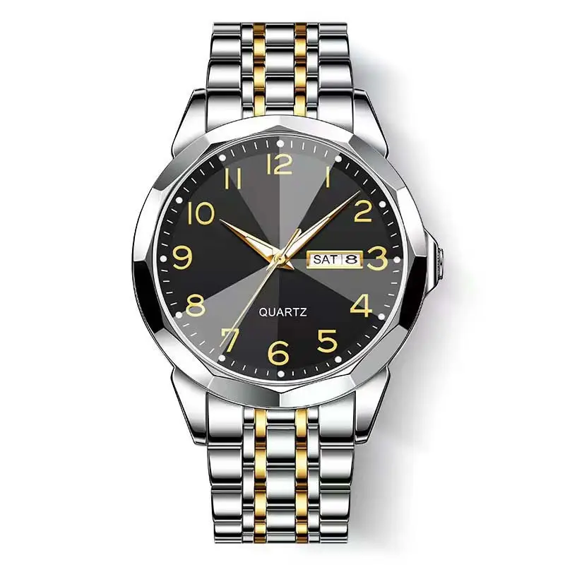 Men's Quartz Double Calendar Watch with Digital Display — feature 9