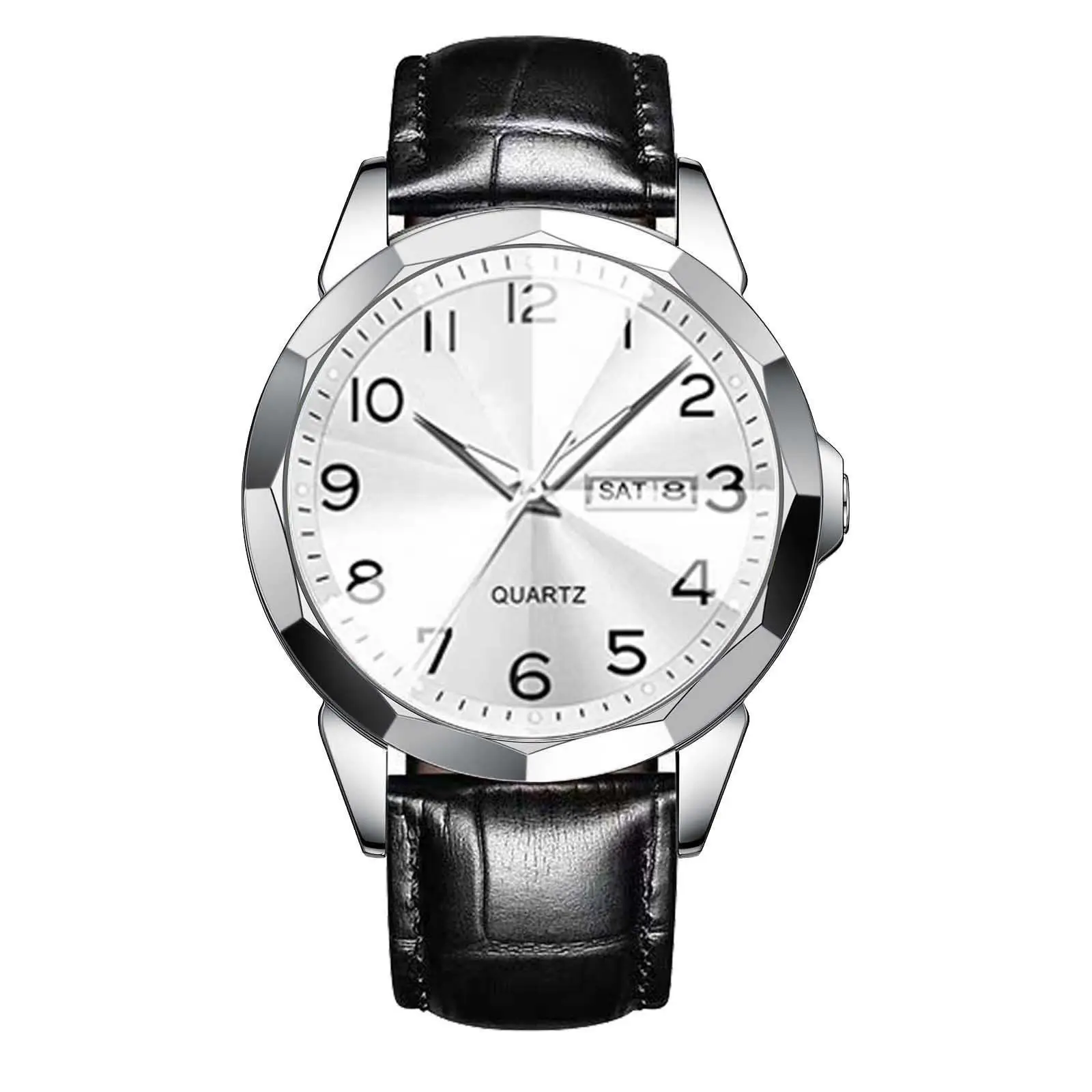 Men's Quartz Double Calendar Watch with Digital Display - Image 5