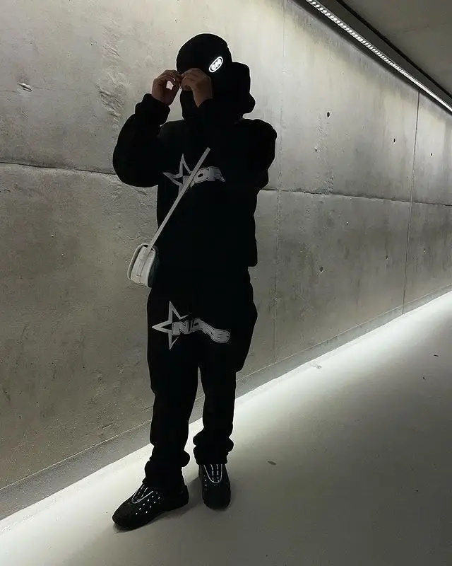 Blue Star Logo Hoodie Tracksuit Set for Men Women Wholesale — feature 14