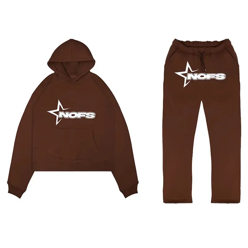 Blue Star Logo Hoodie Tracksuit Set for Men Women Wholesale - Image 31