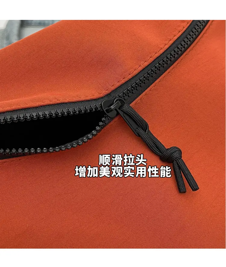 Women's Lightweight Cloth Shoulder Bag with Neon Strap — feature 6