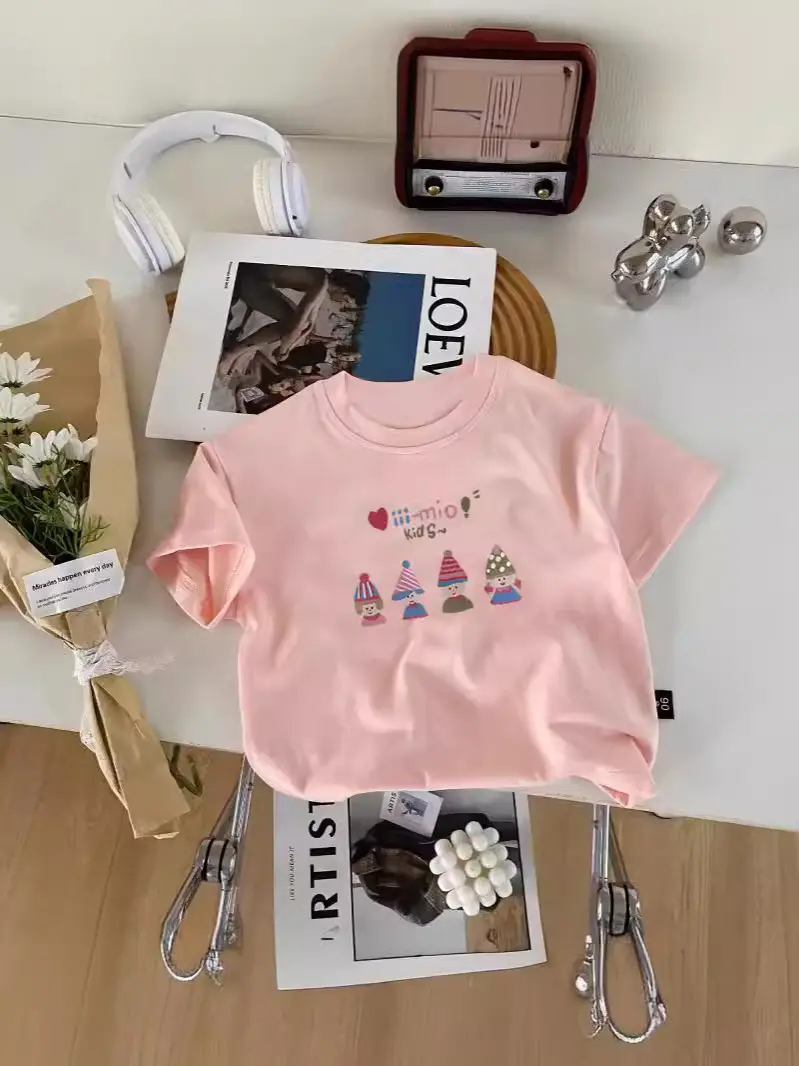 Cotton Printed Princess T-Shirt for Boys Girls Summer - Image 7