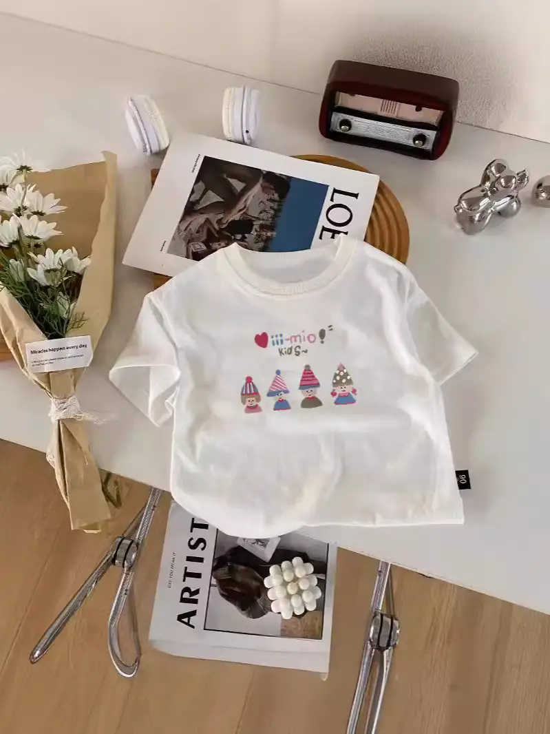 Cotton Printed Princess T-Shirt for Boys Girls Summer - Image 8
