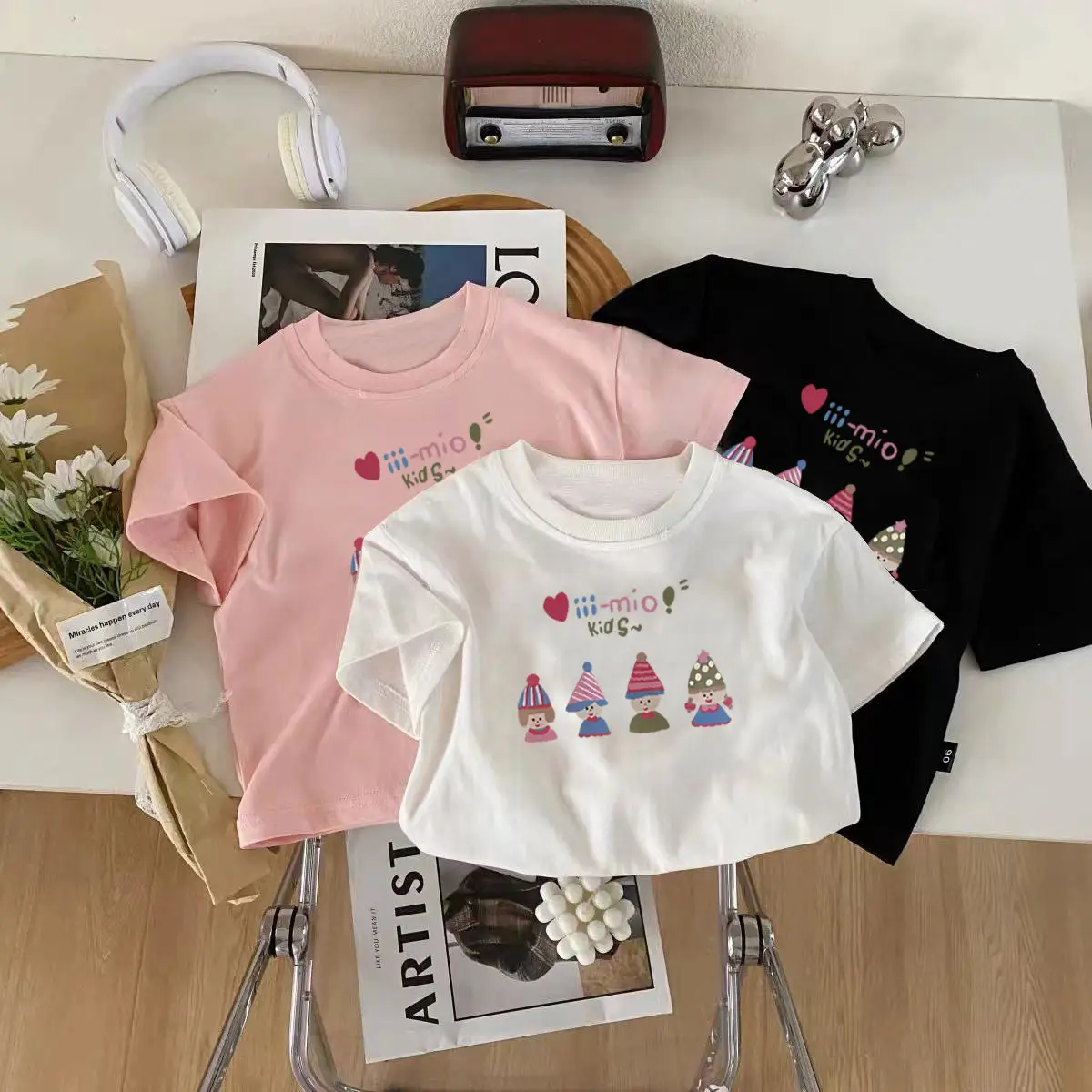 Cotton Printed Princess T-Shirt for Boys Girls Summer — feature 2