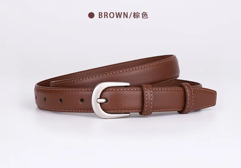 2024 Women's Cowhide Belt with Pin Buckle โ feature 23