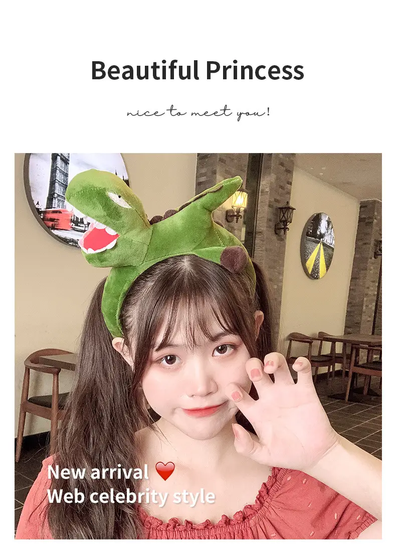 Dinosaur Headband Women Cute Cartoon Hairpin 36cm — feature 2