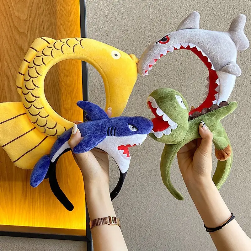 Dinosaur Headband Women Cute Cartoon Hairpin 36cm - Image 12