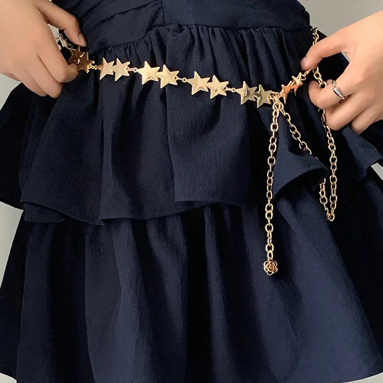 Women's Star Chain Waistband Skirt Set — feature 12