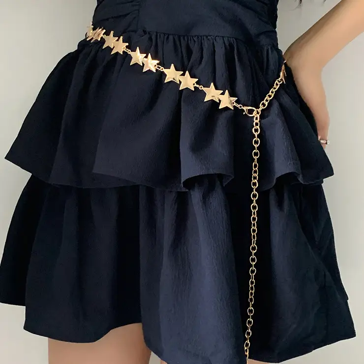 Women's Star Chain Waistband Skirt Set — feature 13