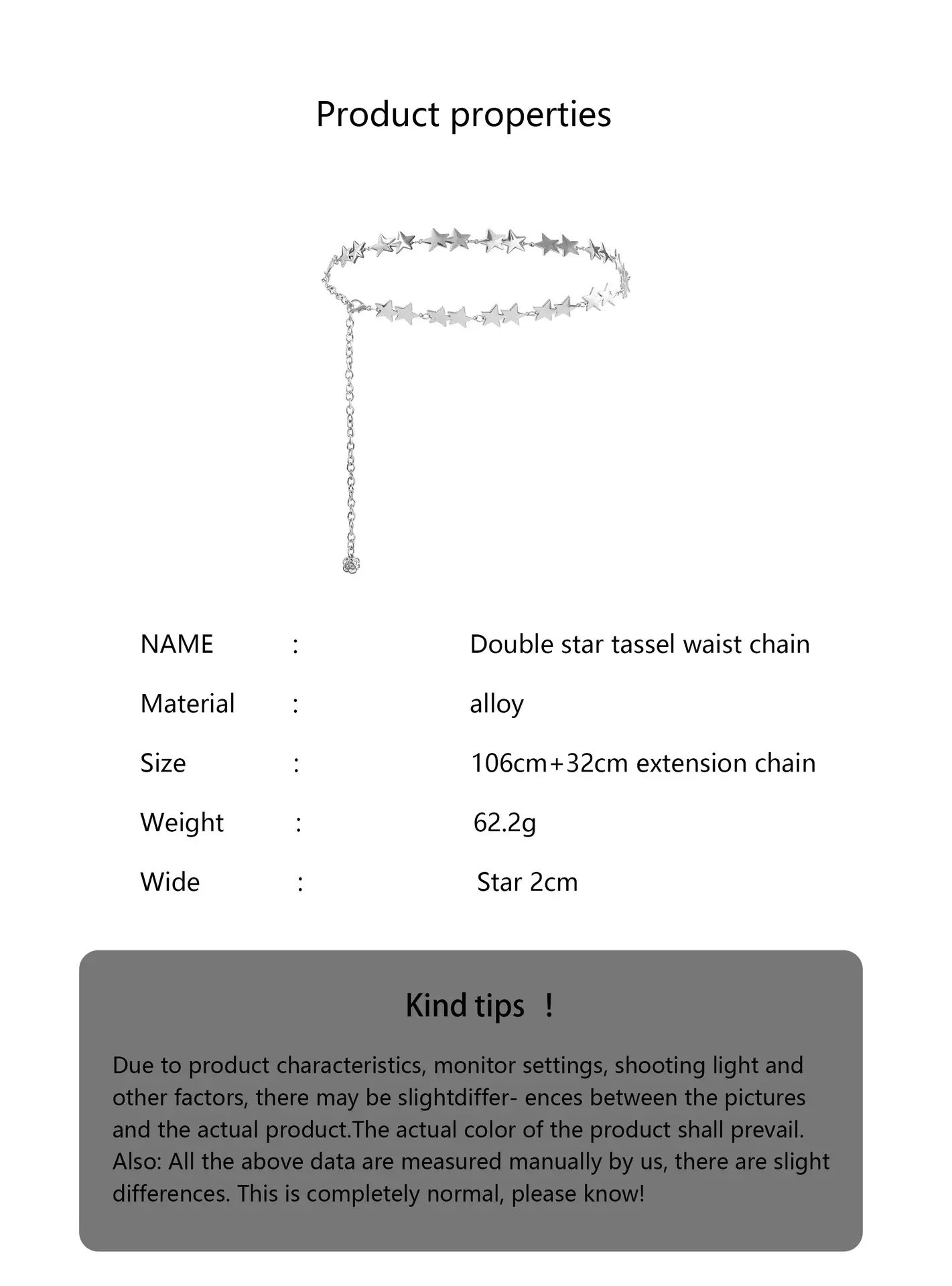 Women's Star Chain Waistband Skirt Set — feature 3
