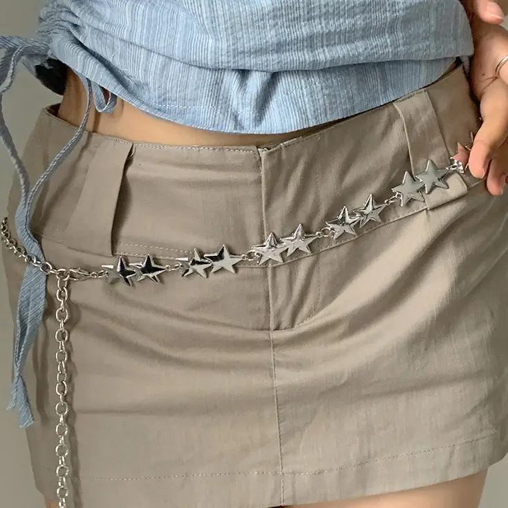 Women's Star Chain Waistband Skirt Set — feature 5