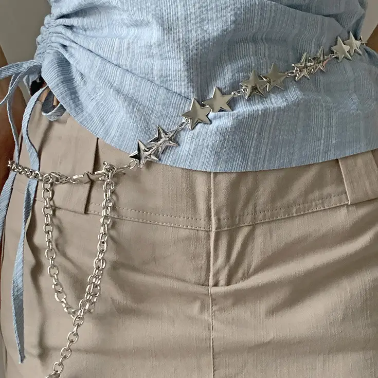 Women's Star Chain Waistband Skirt Set — feature 7