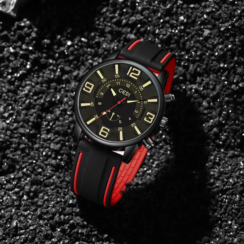 Men's Waterproof Silicone Watch with Advanced Sense - Image 4