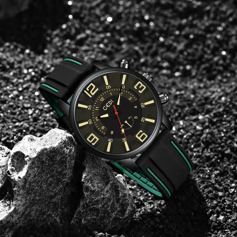 Men's Waterproof Silicone Watch with Advanced Sense - Image 5