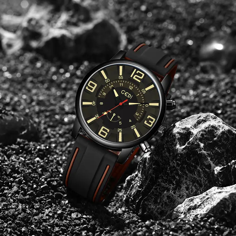 Men's Waterproof Silicone Watch with Advanced Sense - Image 6