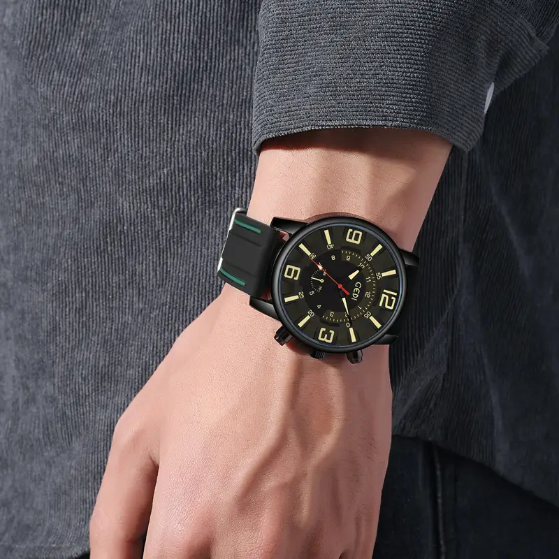 Men's Waterproof Silicone Watch with Advanced Sense - Image 7