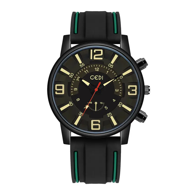 Men's Waterproof Silicone Watch with Advanced Sense - Image 2
