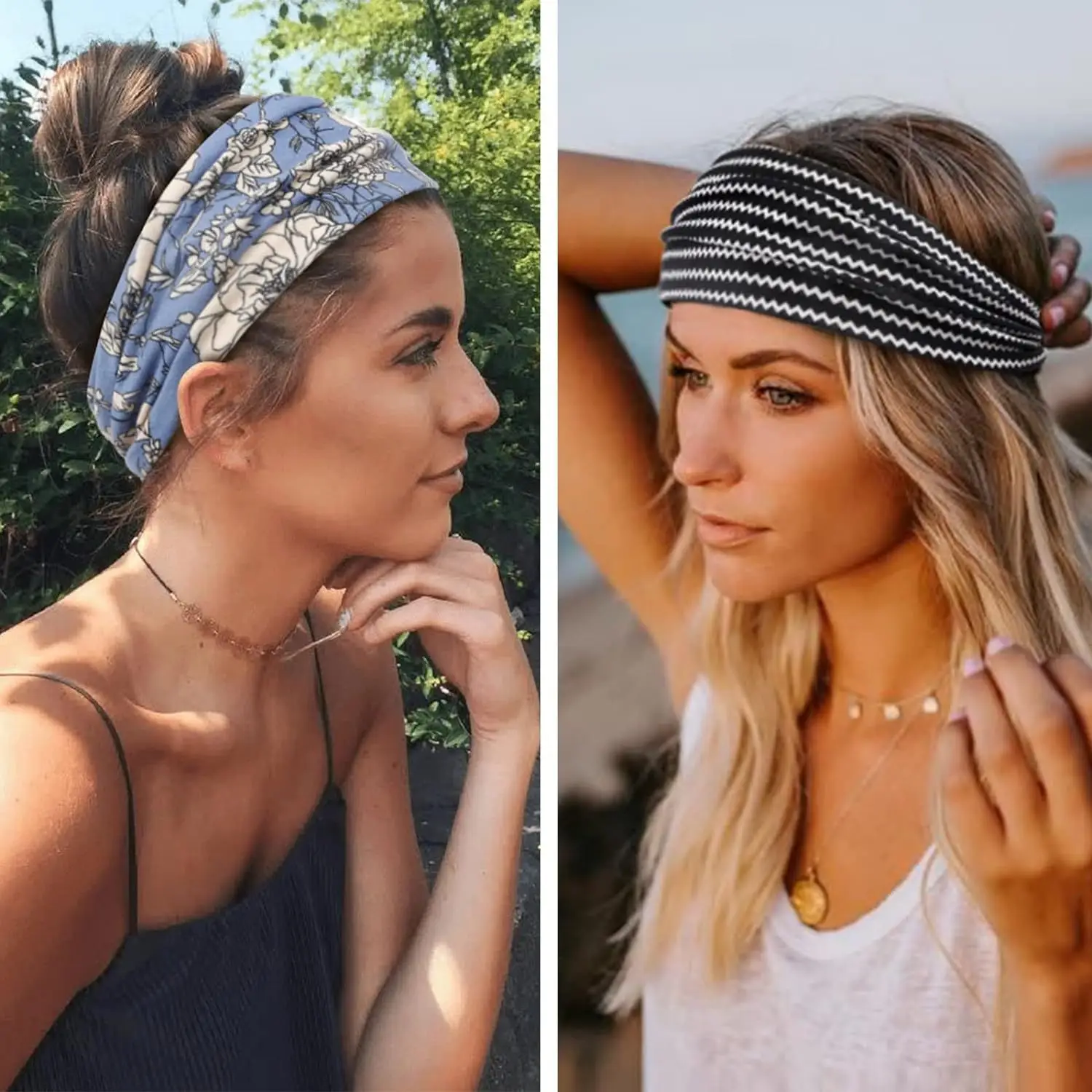 European & American Women's Printed Snake Headband — feature 1