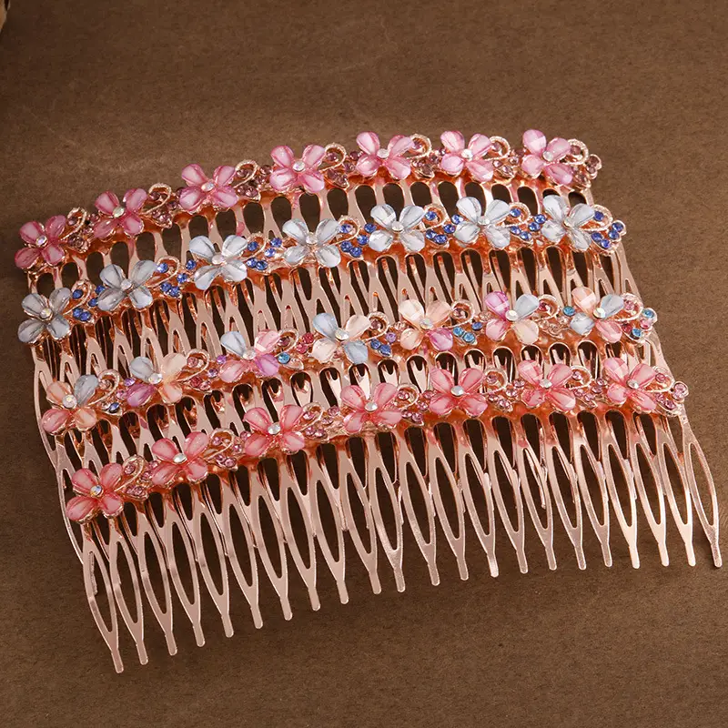Rhinestone Hair Comb Plate for Women