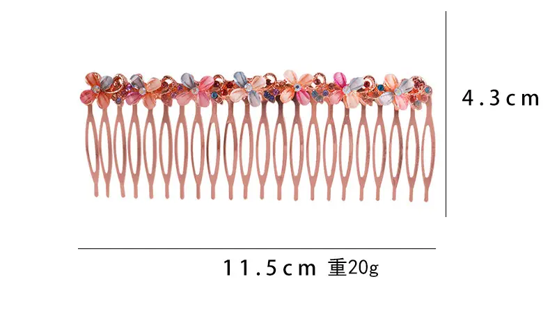 Rhinestone Hair Comb Plate for Women — feature 4