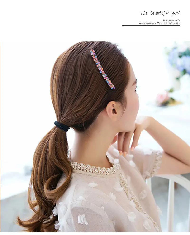 Rhinestone Hair Comb Plate for Women — feature 9