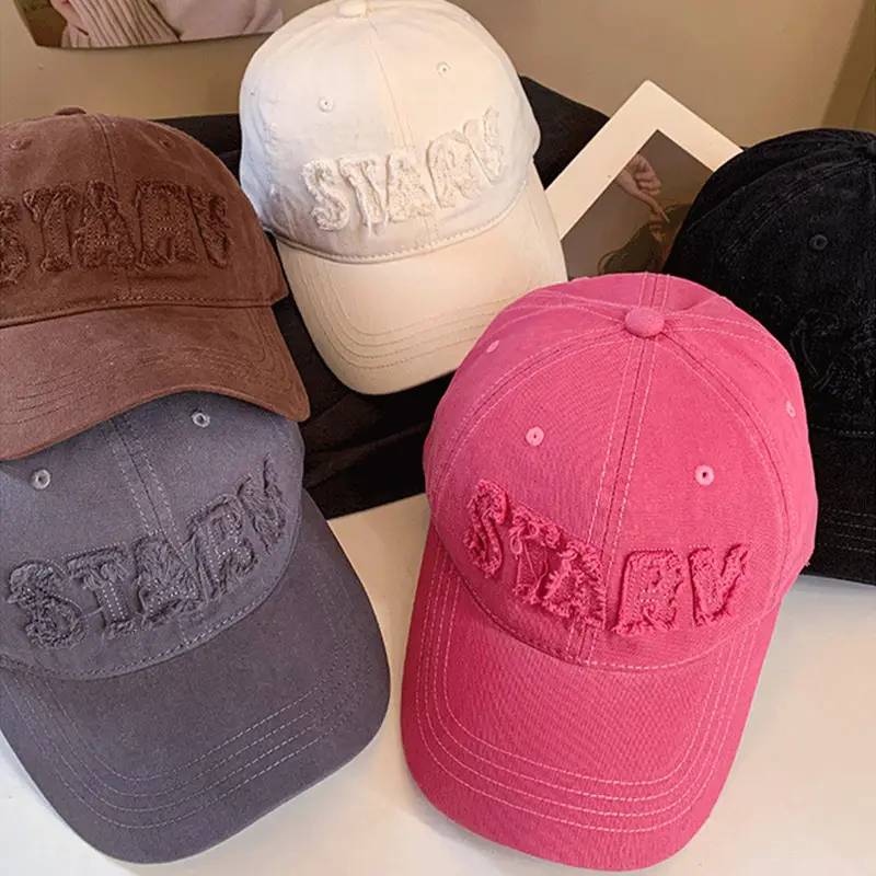 Black Japanese Style Lettered Baseball Cap Women Spring Autumn - Image 7