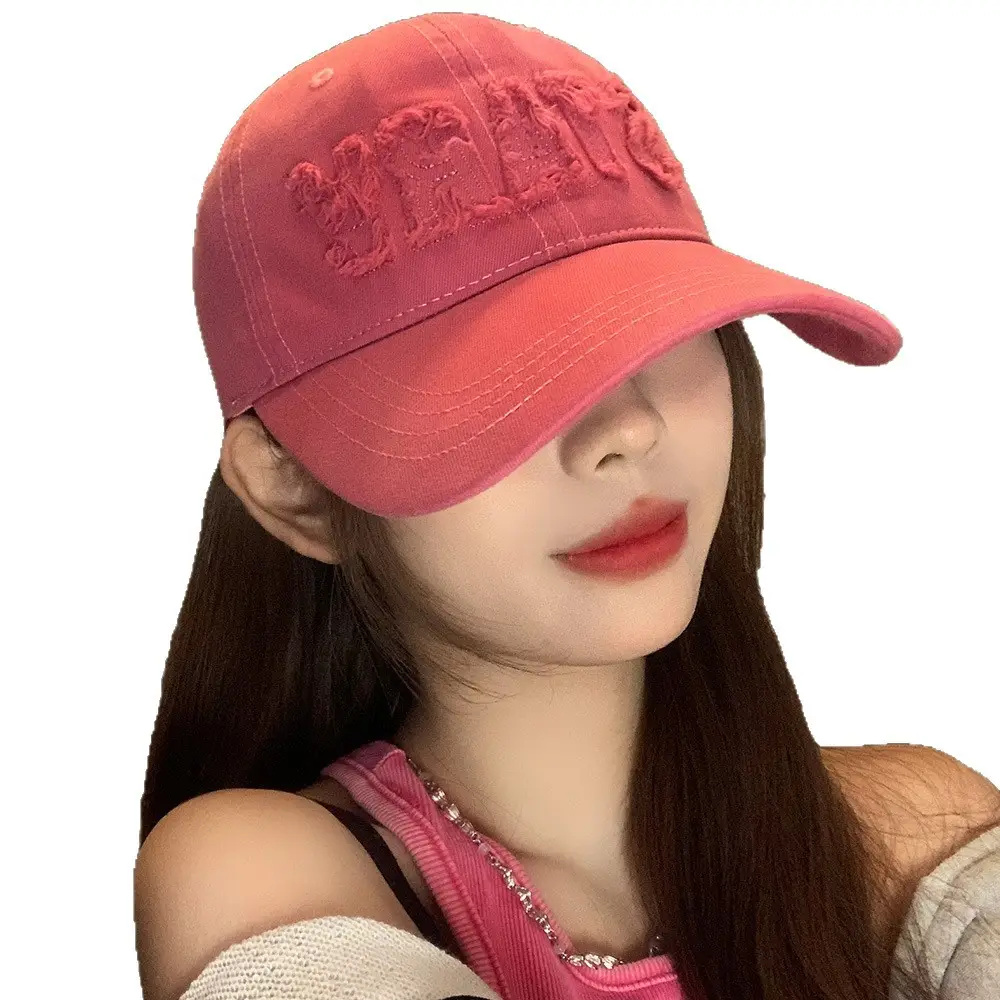 Black Japanese Style Lettered Baseball Cap Women Spring Autumn - Image 9