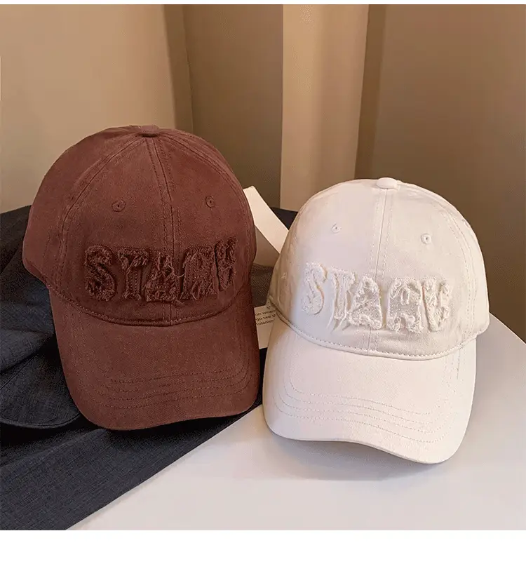 Black Japanese Style Lettered Baseball Cap Women Spring Autumn — feature 12