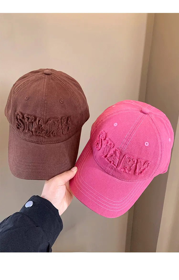 Black Japanese Style Lettered Baseball Cap Women Spring Autumn — feature 13