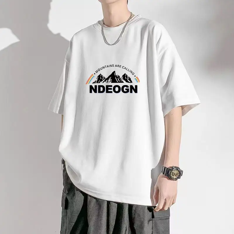 Summer Men's Printed T-Shirt White 2026 - Image 3