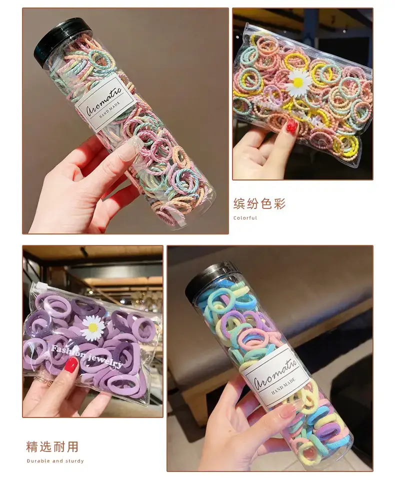 Baby Hair Elastic Bands 300pcs Rainbow Color — feature 16